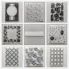 (29 Styles) Snowflake Embossing Folders for Papers Album Card Supplies DIY 3D Stripes Plastic Scrapbooking Cutting Dies