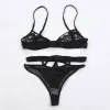 Vrouwen sexy bikini bikini stevige kleur push up gewatteerde bh dames hoge taille hol uit slanke fit mode ademhol op badkleding