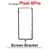 Google Pixel 3 4 XL 3XL 4XL 5 5A 6 PROフロントスクリーンスタンド中央のベゼルフレームLCDディスプレイブラケットプラスチックホーダー交換