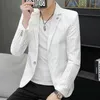 Men's Suits Summer Thin Suit Men Speed Dry Ice Silk Fashion Handsome With Breathable Business Casual Clothes Jacket