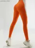 Yoga tenues pantalon de gym yoga coulant neuf minutes pantalon collision couleurs basses hautes taille skinny pantalon d'entraînement des femmes rapides y240410