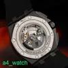 Grestest AP Wrist Watch Royal Oak Offshore Series Automatisk mekanisk hane Forged Carbon 44mm Time Display Ceramic Ring Tape Waterproof Night Light 26400