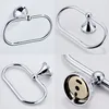 Ellen Chrome Messing Badezimmer Hardware -Set 4 Stück Handtuch Tuch Ring Toilettenpapierhalter Robe Haken EL3000C