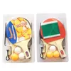 Ping Pang Unprofessional Table Tennis Long Handle Horizontal Bat Set Children's Toys Practice Home Entertainment Training Racket