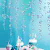 Opalizujące syreny Banery pod przyjęciem urodzinowym Wiszące Dekoracje Bubble Bubble Starfish Bańki Holograficzne Garlands Decor