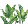 Autocollants de fenêtre feuilles tropicales papier peint mural décor moderne pour les murs