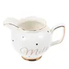 Set di stoviglie brocca di caffè Ceramica Contenitore di latte in ceramica Elegante bolleo di salsa di salsa di salsa di salps