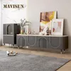 Lekki luksus projektant niestandardowy salon nowoczesna domowa szafka telewizyjna włoska minimalistyczna szafka telewizyjna szare hotelowe meble gospodarstwa domowego