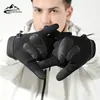 Anti -Schlupf -Wärme -Fleece -Handschuhe erhitzte Radfahrradhandschuhe wasserdichtem Touchscreen -Handschuh für Zyklus MTB Bike Ski Full Long Finger