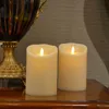 KSPERWAY sans flamme LED Real Wax Candle avec minuteur de mèche mobile et éloigné 3 5 7 pouces pour la décoration de fête T200601336W