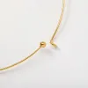 5st Copper Wire 130mm Choker Collar Memory Metal Base Bezel Hoops For DIY Halsband levererar smycken Fynd som gör material