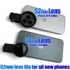 Lens 52mm Dairesel Evrensel Taşınabilir Polarizör Kamera Lens Cpl Yansıma Yok Filtre Profesyonel İPhone Cep Telefonu Akıllı Telefon