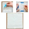 10pcs Stickmuster Transferpapier mit Präge Stift wasserlösliche Verfolgungspapier Kreuzstich Zeichnung für das Nähen zu Hause