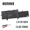 Batteries Shuozb 15.4V 70Wh C41N1804 Batterie d'ordinateur portable pour ASUS ZENBOOK PRO 14 UX450 UX450FDX UX450FD UX480 UX480FD 0B20002980100