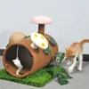 Cat Scratcher Cat Tree Tower Condo Cates d'escalade Cadre de grattage pour les chats Post Post meubles pour animaux de compagnie