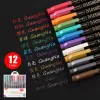 20 kolorów Metalli Color Pen Art Marker pędzel pędzel pędzel zapisz Student Student Office School Supplies