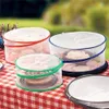 3 stks rond opvouwbaar gaas Net stofdichte voedselbedekking anti -mug maaltijdomslagen voor bowl pot keuken picknick servies bescherming