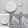 Chrome Rainfall Shower Set Thermostatic Bath Shower Mixer Kanen Väggmonterad Rotera Watering Can Badrum Duschkran System