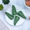 Nowy kreatywny dżungla pozostawia kółka do ciastek wytłaczona pleśń Palm Palm Clover plastikowa pleśń ciastka