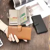 Genuine Leather Luxury Design Card Holder For Woman Custom Letters Large Capacity Vintage Wallet Fashion Business Christmas Gift 240409