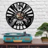 Roll n roll Hand Sign Music Wall Clock Music Instrument Guitar Vinyl Record Wall Clock Watches Modern Design Home Decor