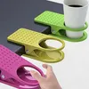 Hooks Cup Holder Clip On Table Bottle Drinks Mug Desk Portable Saucer For Living Room Study Classroom