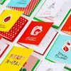 96pcs/Los hohl Tri-Falfalte-Grußkarten Süßes Geburtstag kreativ Frohe Weihnachtskarten Message Card Holiday Postkarte Geschenk