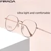 Sunglasses Frames FIRADA Fashion Comfortable Glasses Women Vintage Round Ultra Light Eyewear Large Size Prescription Eyeglasses Frame Men