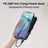 Basis PD 20W Power Bank 10000MAH Tragbarer Ladegerät externer Akku 10000 Schnelllade -Powerbank für iPhone Xiaomi Mi Poverbank