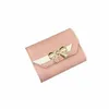 women Wallet Foldable Portable Ladies Short Coin Purses Fi Cute Bow Clutch Bag PU Leather Quality Female Card Holder Purse 17QB#