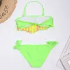 Tassel Girls Kids zwempak badkleding goedkoop vast zwempak kinderen verbat bikini's 2023 Holiday Beach Baby Biquini Infantil