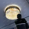 Lustres légers luxueux post-modern cristal lustre style européen villa restaurant lampes de chambre