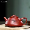 صينية yixing شاي وعاء الأرجواني الطين الحجر السواقة الشاي يدويا الجمال غلاية شاي مجموعة هدايا مخصصة الأصيلة 190 مل
