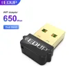 Karty EDUP 650 Mbps USB Adapter Wi -Fi 5 GHz 2,4 GHz Mini Wi -Fi zewnętrzna bezprzewodowa karta sieciowa Odbiornik Dongle Wi -Fi dla macO Windows Laptop