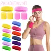 Sweatbands Set Colorful Headband Wristband Elastic Athletic Sweat Absorbing Towel For Men And Women Hair Band Brace Wraps Guards