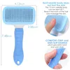 Self Cleaning Slicker Brush for Dogs Cats Pet Grooming Tool, Hair Remover Comb Removes Undercoat, Shedding Mats and Tangled Hair