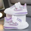 Sneakers Chaussures pour enfants 2022 Été Nouveaux enfants Fashion Casual Sports Chaussures Crochet Loop Love Embroidery Princess Girls Sneakers polyvalent