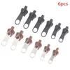 6pcs Universal Instant Fix Zipper Reparo Kit de reposição Zip Slider dentes resgate