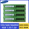 Rams Samsung DDR3 DDR3L 4GB 1333MHz 1600 MHz 1866MHz Workstation Memory PC312800E 14900E 10600E 1,35 V 1,5 V Serverspeicher