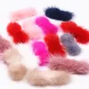 5/40 stcs nertsen bont pompom bowknot 2-3*6-7 cm natuurlijke pom pom diy zachte pompones diy handgemaakte vlinderdas naaimachines haaraccessoires naa