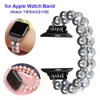 Para Apple Watch Band Diy Breads Bracelet 44mm 45mm 41mm para mulheres Pulseira elástica artesanal para Apple Iwatch Se série 7 6 5 4 3