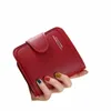 2023 Neue Frauen Brieftaschen Luxusmarke Red Black Small Mini Coin Purse HaSp Kartenhalter Lady Wallet Reißverschluss Weibliche Lederschnalle 84fk#