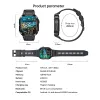 Смотреть Smart Watch K57 Pro Men 1,96 дюйма 400 мАч -частота сердечного ритма Мониторинг крови кислород IP68.