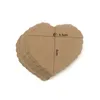 Etiqueta de embalagem de 100pcs Brown kraft tags de papel diy scallop star natal rótulo de casamento presente de decoração tag gyh