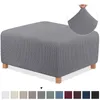 Jacquard Dålig anpassad stretch Footrest Ottoman Cover Folding förvaringsavföringsmöbler Protectangel Rectangle Bench Slipcover