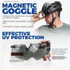 Cycling Helmets VICTGOAL Cycling Helmet for Men Magnetic Goggs ns Sun Visor Rear D Tail Light Bicyc Safety Scooter MTB Road Bike Helmets L48