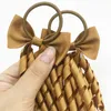 1PC New Girl Tassel Ponytail Holders Curly Ribbons Streamers Hair Ring Cute Bows Elastic Children Rubber Band Hair Accessories