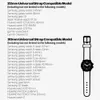 시계 밴드 22mm 20mm 밴드 Samsung Galaxy Watch 3 4 5 45mm 기어 S3 46mm 42mm Active2 40 44mm Stainless Steel 스트랩 Amazift Bip 2 Gtrl2404