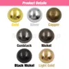 Metal Dome Cap Rivets Studs Round Rivet pour cuir Craft Sac CEINTURE CEINTROLES Vêtements Chaussures Collier Pièces ACCESSOIRES