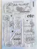 NEW French Clear Stamp Mask Stencil Transparent Seal For DIY Scrapbooking/Card Making A5057